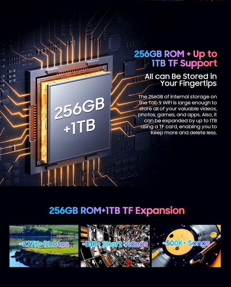 BLACKVIEW tablet Tab 9 WiFi, 11", 6/256GB, Android 14, 8200mAh, γκρι - Image 7