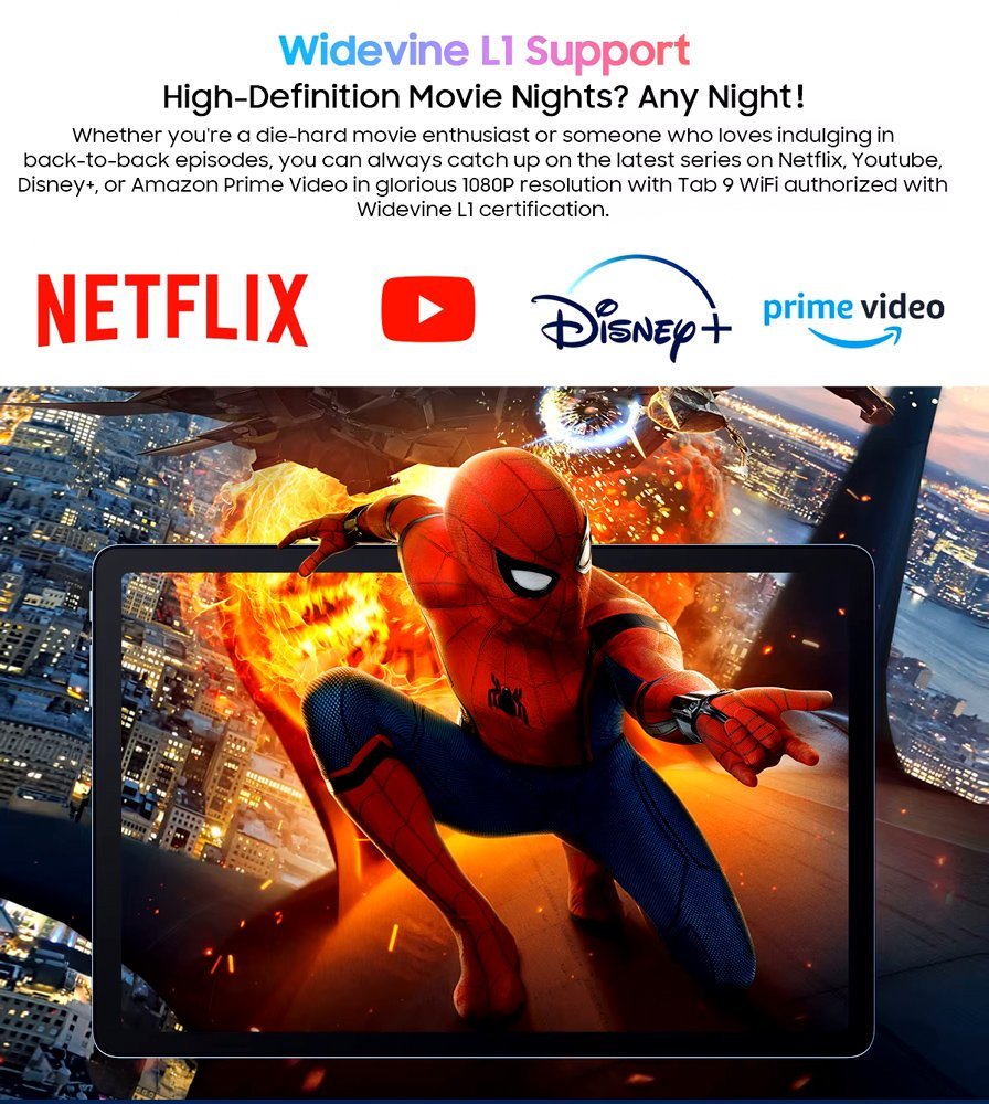 BLACKVIEW tablet Tab 9 WiFi, 11", 6/256GB, Android 14, 8200mAh, γκρι - Image 12