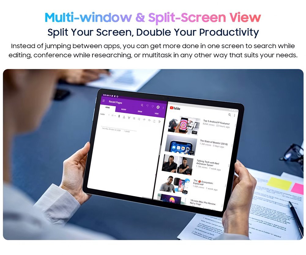 BLACKVIEW tablet Tab 9 WiFi, 11", 6/256GB, Android 14, 8200mAh, γκρι - Image 14