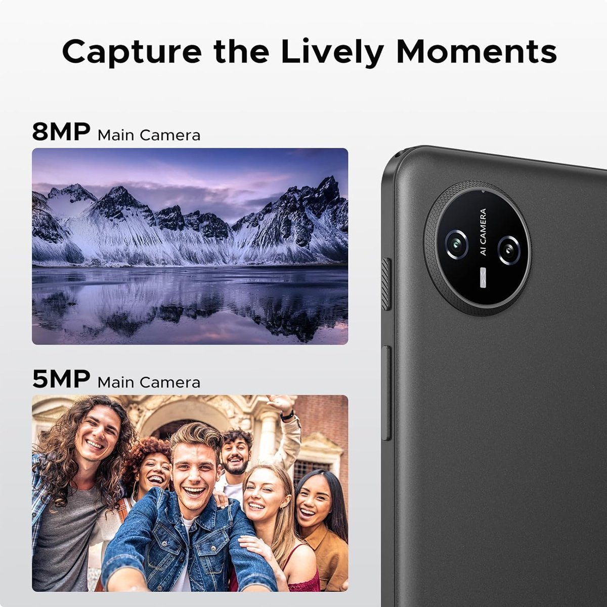 DOOGEE tablet Tab A9, 10.1", 3/64GB, Android 15, 6580mAh, γκρι - Image 8