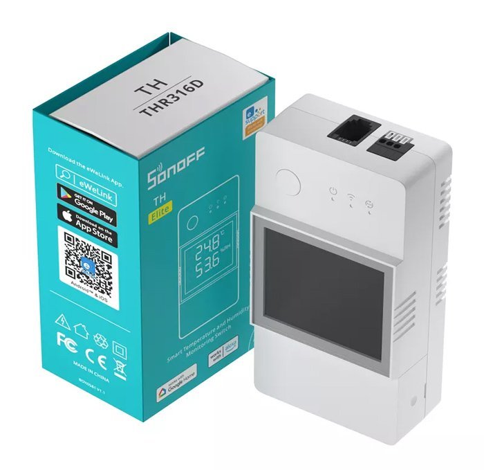 SONOFF smart διακόπτης ελέγχου θερμοκρασίας/υγρασίας THR320D, WiFi, 20A - Image 8