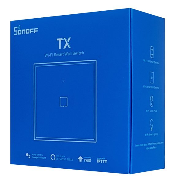 smart diakoptis TCh-3EU1C, afis, Wi-Fi, monos, mayros Diakoptis toichoy