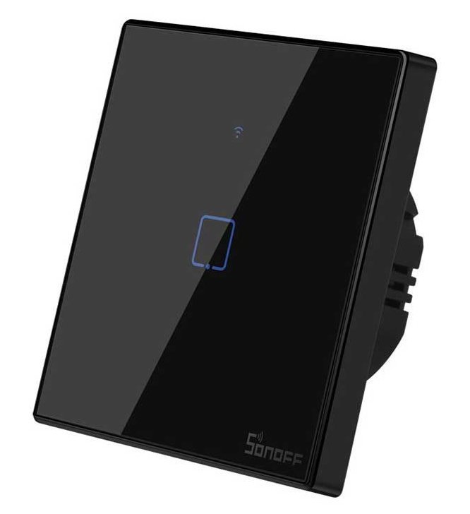 smart diakoptis TCh-3EU1C, afis, Wi-Fi, monos, mayros Diakoptis toichoy