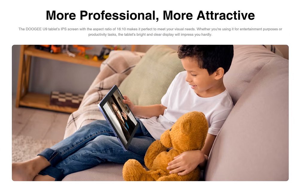 DOOGEE tablet U9, 10.1", 3/64GB, Android 13, 5060mAh, γκρι - Image 3