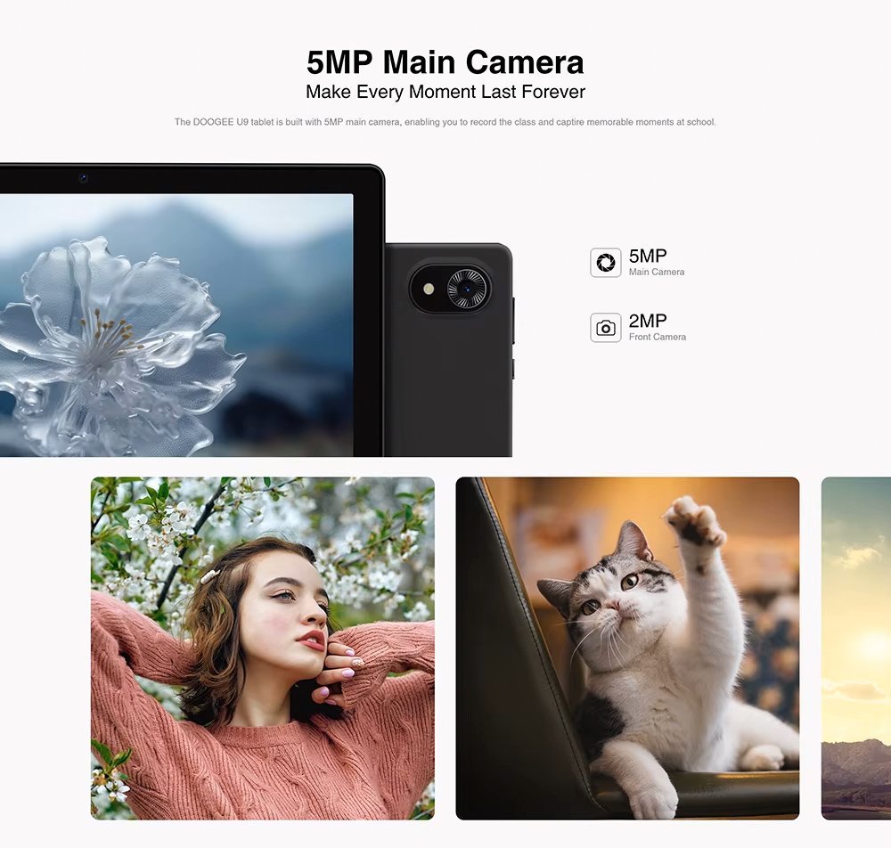 DOOGEE tablet U9, 10.1", 3/64GB, Android 13, 5060mAh, γκρι - Image 9