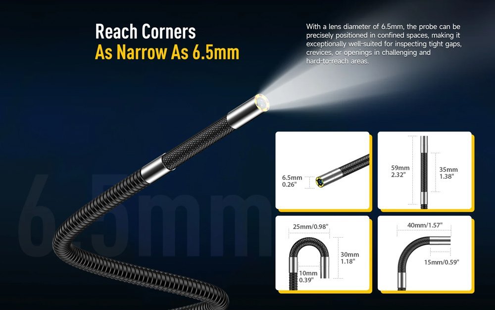 ULEFONE ενδοσκοπική κάμερα E03 για uSmart βύσμα, 1MP, IP67 - Image 12