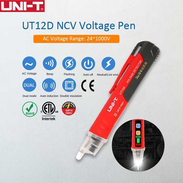 UNI-T ανιχνευτής τάσης ΑC, 24V~1000V - Image 2