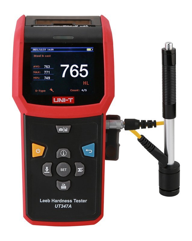 UNI-T ψηφιακός ελεγκτής σκληρότητας Leeb UT347A, με θερμική εκτύπωση - Image 4