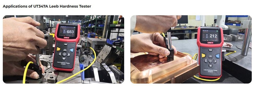 UNI-T ψηφιακός ελεγκτής σκληρότητας Leeb UT347A, με θερμική εκτύπωση - Image 2