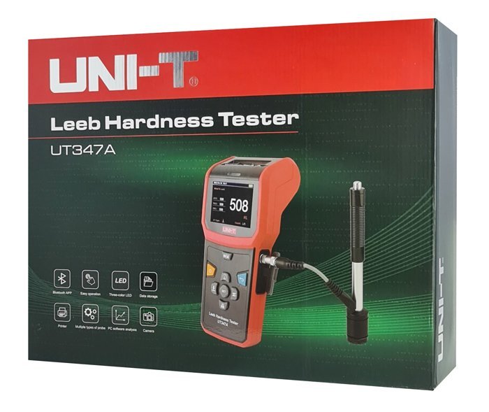 UNI-T ψηφιακός ελεγκτής σκληρότητας Leeb UT347A, με θερμική εκτύπωση - Image 5