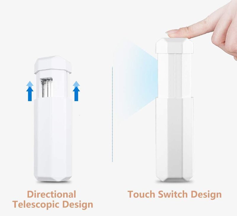 Mini αποστειρωτής υπεριώδους ακτινοβολίας UVC UVS-WH, φορητός, λευκός - Image 3