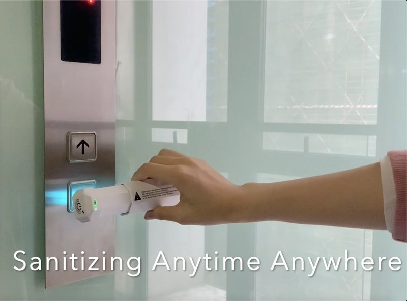 Mini αποστειρωτής υπεριώδους ακτινοβολίας UVC UVS-WH, φορητός, λευκός - Image 6