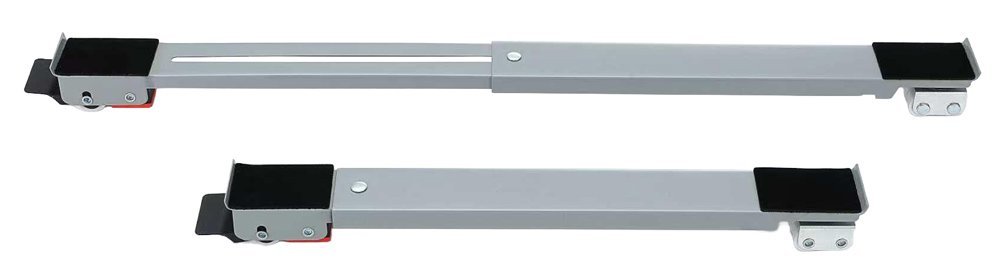 BRATECK βάση λευκών συσκευών WMS11-4 με ρόδες, ρυθμιζόμενη, έως 300kg, γκρι - Image 3