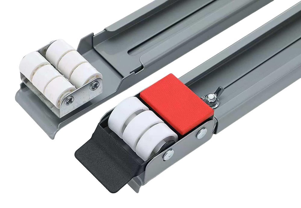 BRATECK βάση λευκών συσκευών WMS11-4 με ρόδες, ρυθμιζόμενη, έως 300kg, γκρι - Image 4