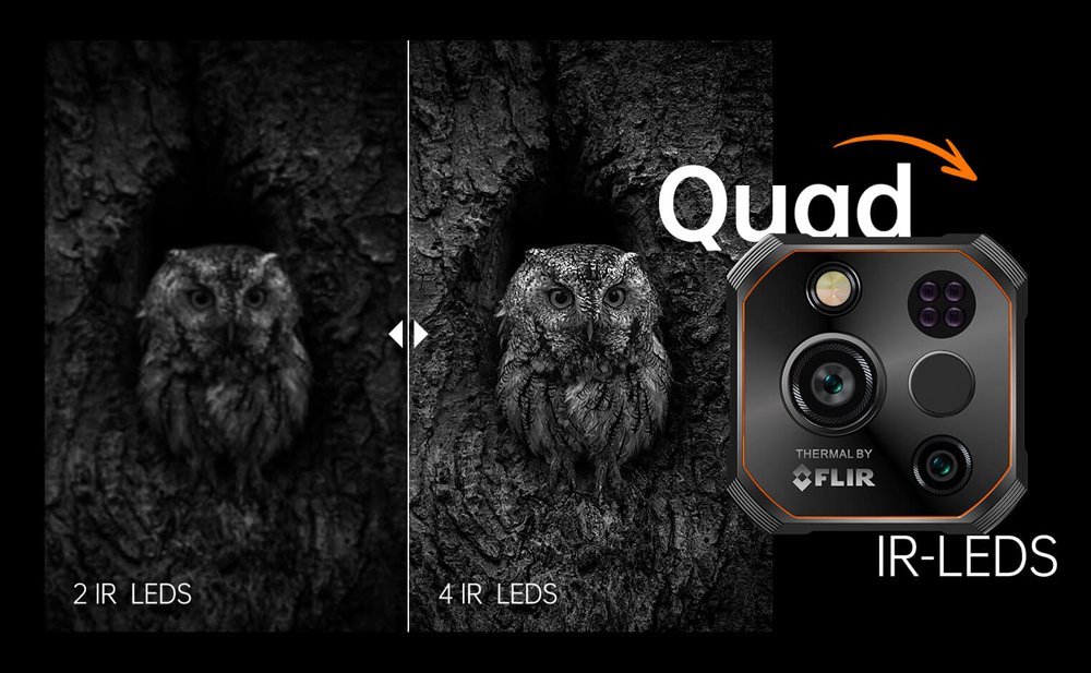 RUGONE smartphone Xever 7 Pro με θερμική εικόνα, 6.67", 12/512GB, 5G, 5550mAh, IP68/IP69K/MIL-STD-810H, μαύρο - Image 22