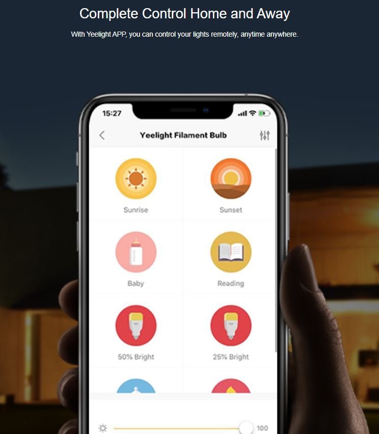 YEELIGHT smart λάμπα LED Filament YLDP23YL, 6W, E27, 500lm, 2000K - Image 3