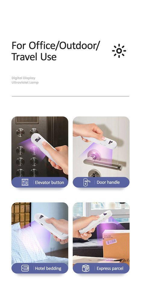 USAMS UV Αποστειρωτής ultra mini US-ZB159,με οθόνη & μπαταρία, λευκός - Image 2