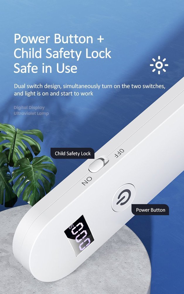 USAMS UV Αποστειρωτής ultra mini US-ZB159,με οθόνη & μπαταρία, λευκός - Image 5