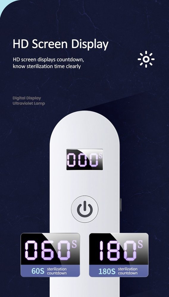 USAMS UV Αποστειρωτής ultra mini US-ZB159,με οθόνη & μπαταρία, λευκός - Image 6