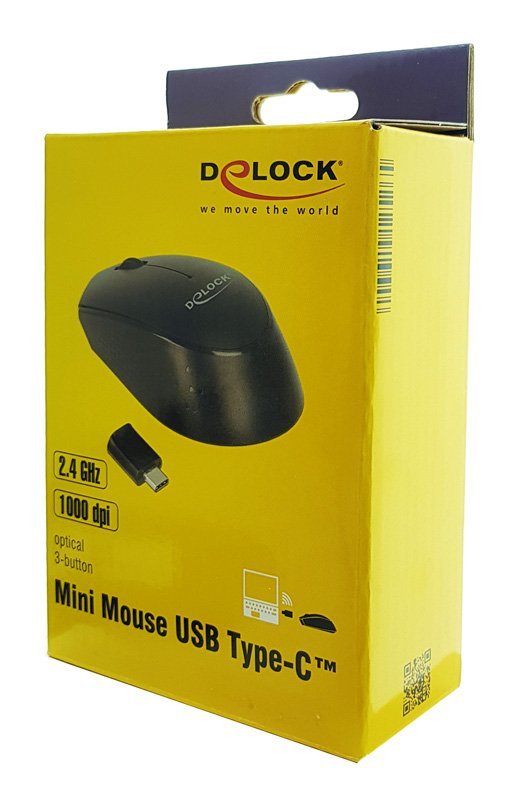 asyrmato pontiki, Optiko, USB-C receiver, 3-button, mayro Office