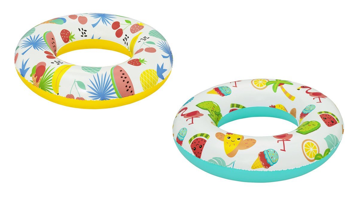 BESTWAY παιδικό σωσίβιο κουλούρα , 61cm, 3-6 ετών, διάφορα χρώματα/σχέδια, 1τμχ - Image 3