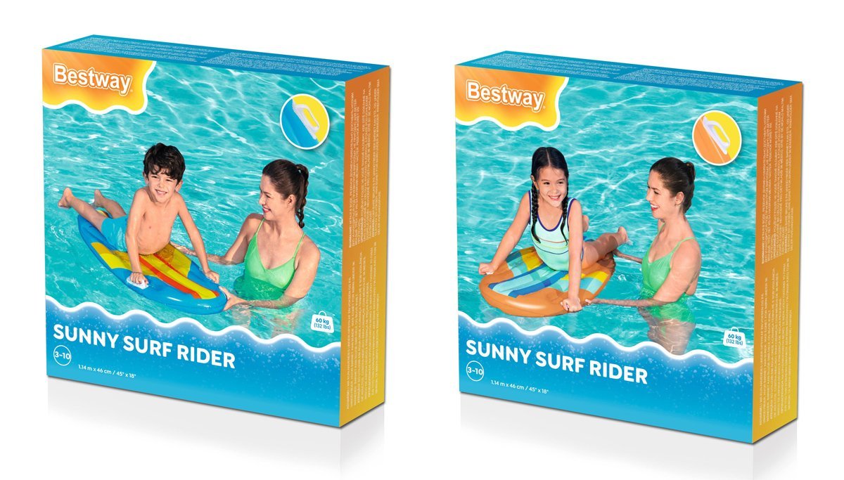 BESTWAY παιδικό φουσκωτό στρώμα θαλάσσης , 114x46cm, διάφορα χρώματα, 1τμχ - Image 6