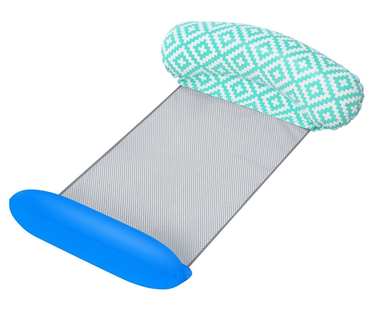 BESTWAY φουσκωτή καρέκλα θαλάσσης , 145x87cm, βεραμάν/μπλε