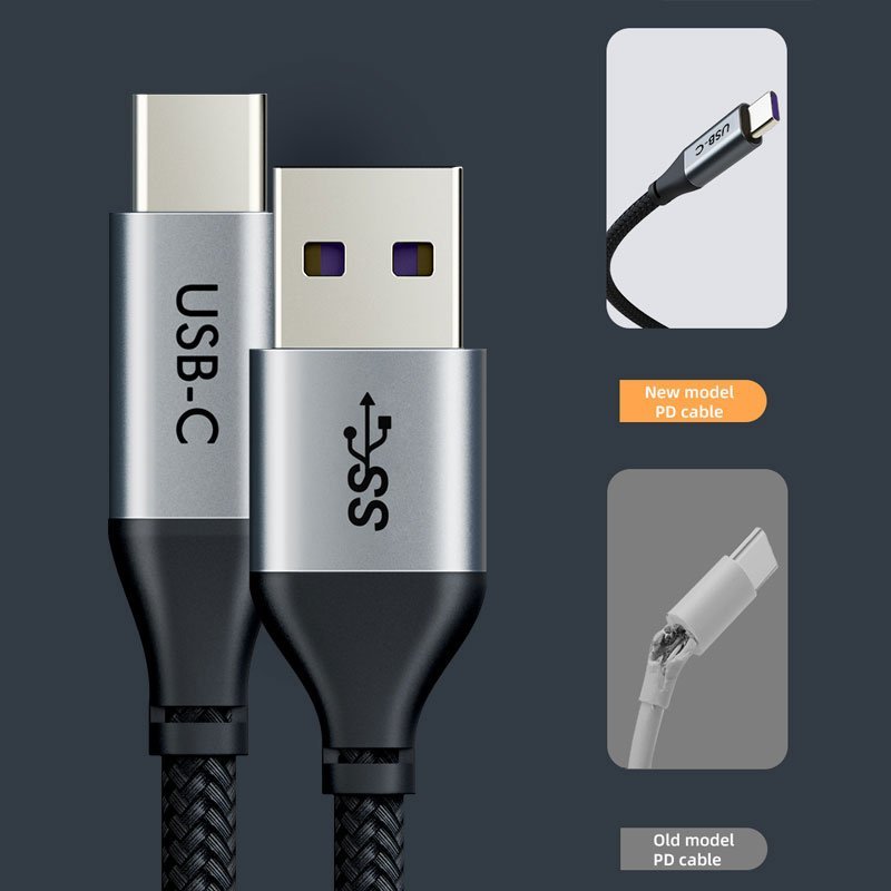 CABLETIME καλώδιο USB-C σε USB CMAMA, 2W, 480Mbps, 0.2m, μαύρο - Image 4