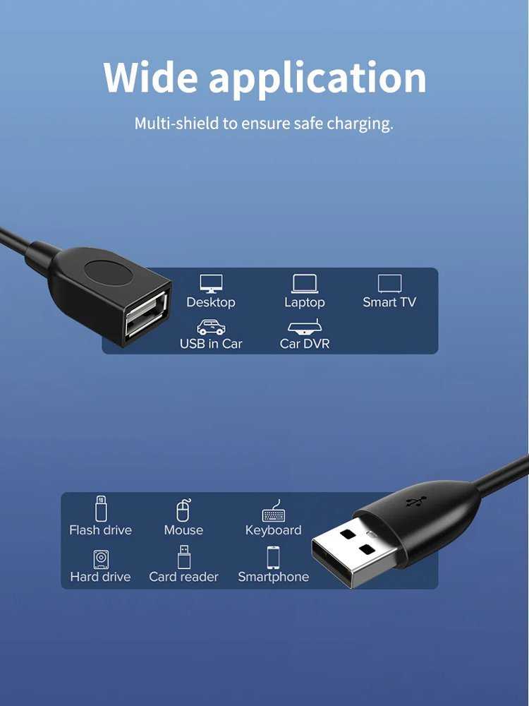 CABLETIME καλώδιο προέκτασης USB 2.0 CT-AMAF2.0, 480Mbps, 1.5m, μαύρο - Image 6