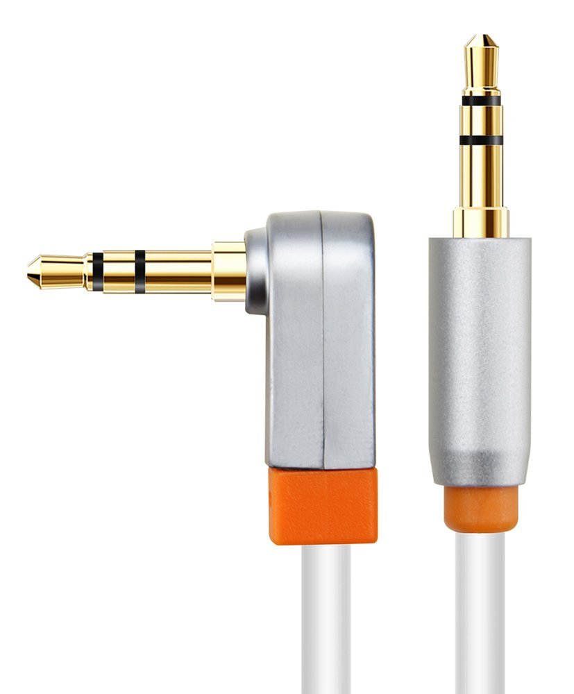 CABLETIME καλώδιο ήχου 3.mm CT-AV311-P11RG, γωνιακό, gold plated, 3m, λευκό