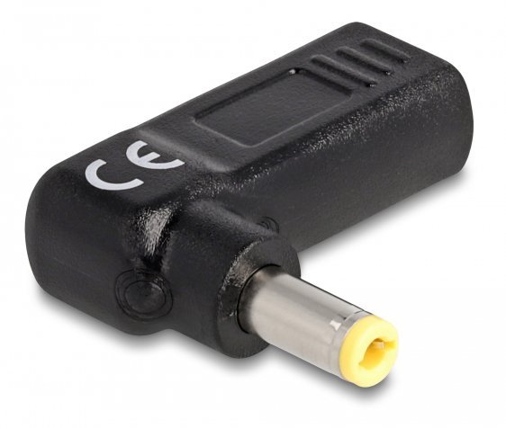 DELOCK αντάπτορας τροφοδοσίας , USB-C σε 5.5x2.5mm, 90°, μαύρος - Image 2
