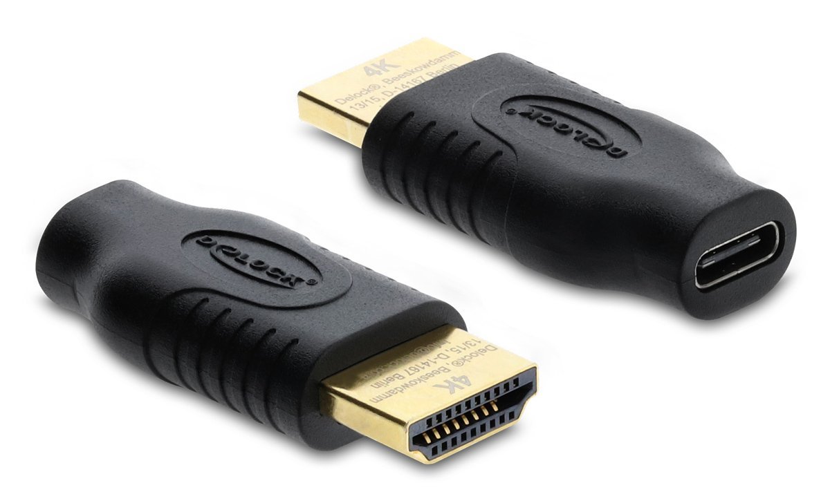 DELOCK αντάπτορας HDMI σε USB-C , 4K/60Hz, μαύρος