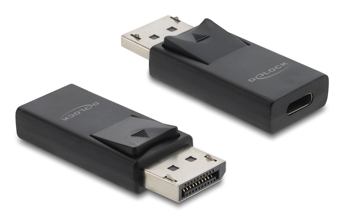 DELOCK αντάπτορας DisplayPort σε USB-C , 8K/60Hz, μαύρος