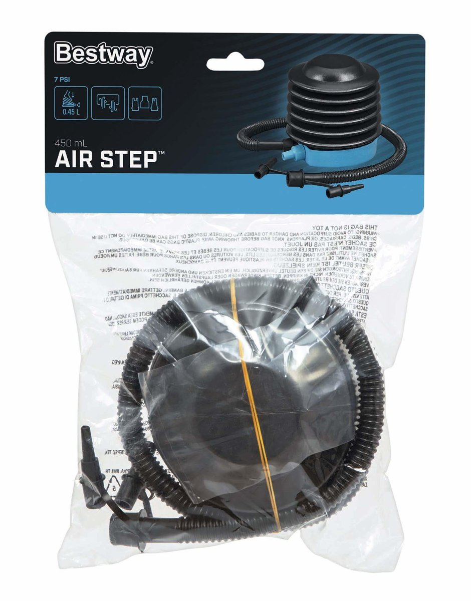 BESTWAY τρόμπα ποδιού , 0.45lt, 7PSI, μαύρη/μπλε - Image 9