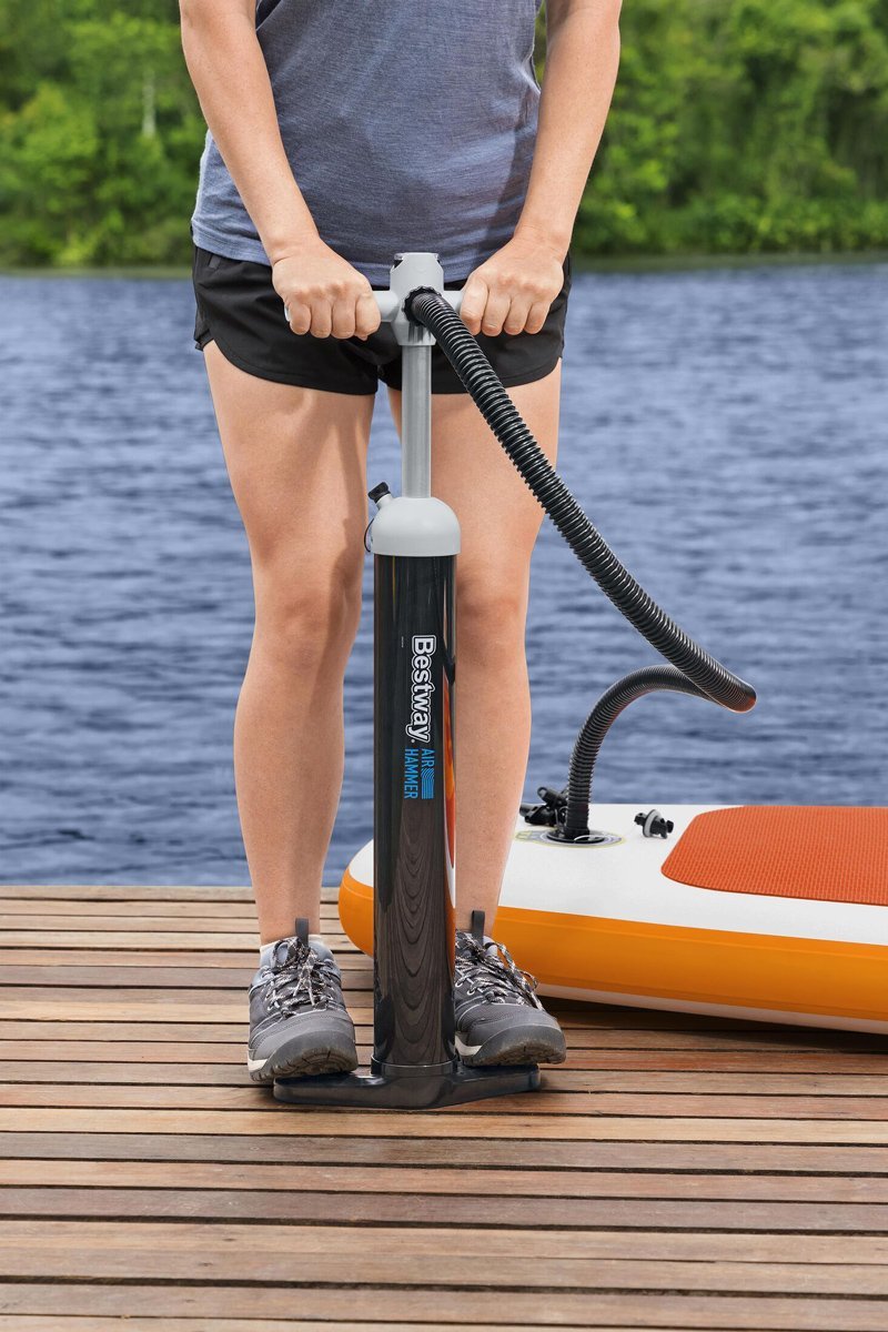 BESTWAY τρόμπα χειρός με μανόμετρο, 1.8/3.45lt, 7/23PSI, μαύρη - Image 3