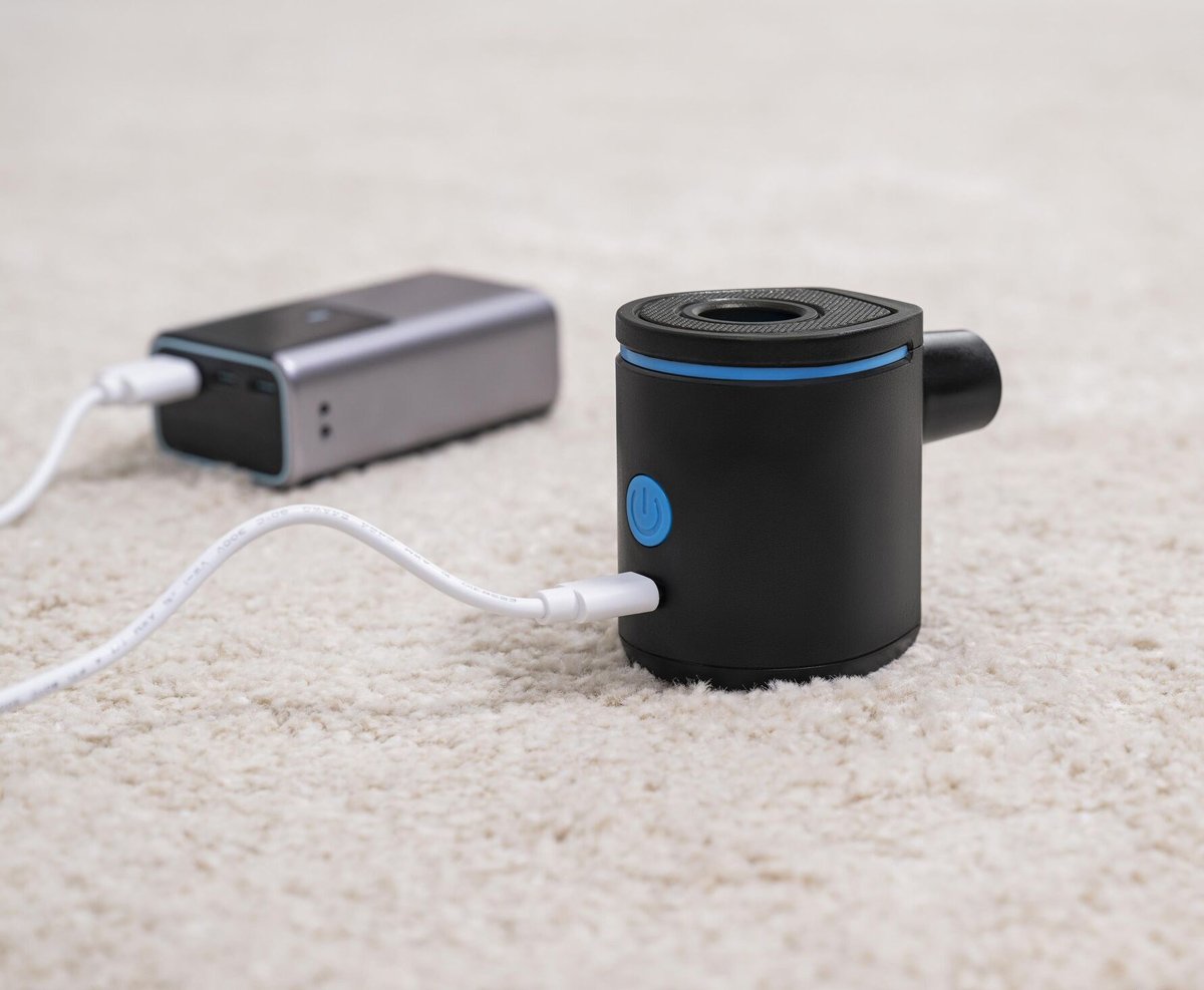 BESTWAY μίνι ηλεκτρική τρόμπα , 90lt, 0.427PSI, USB-C, μαύρη - Image 3