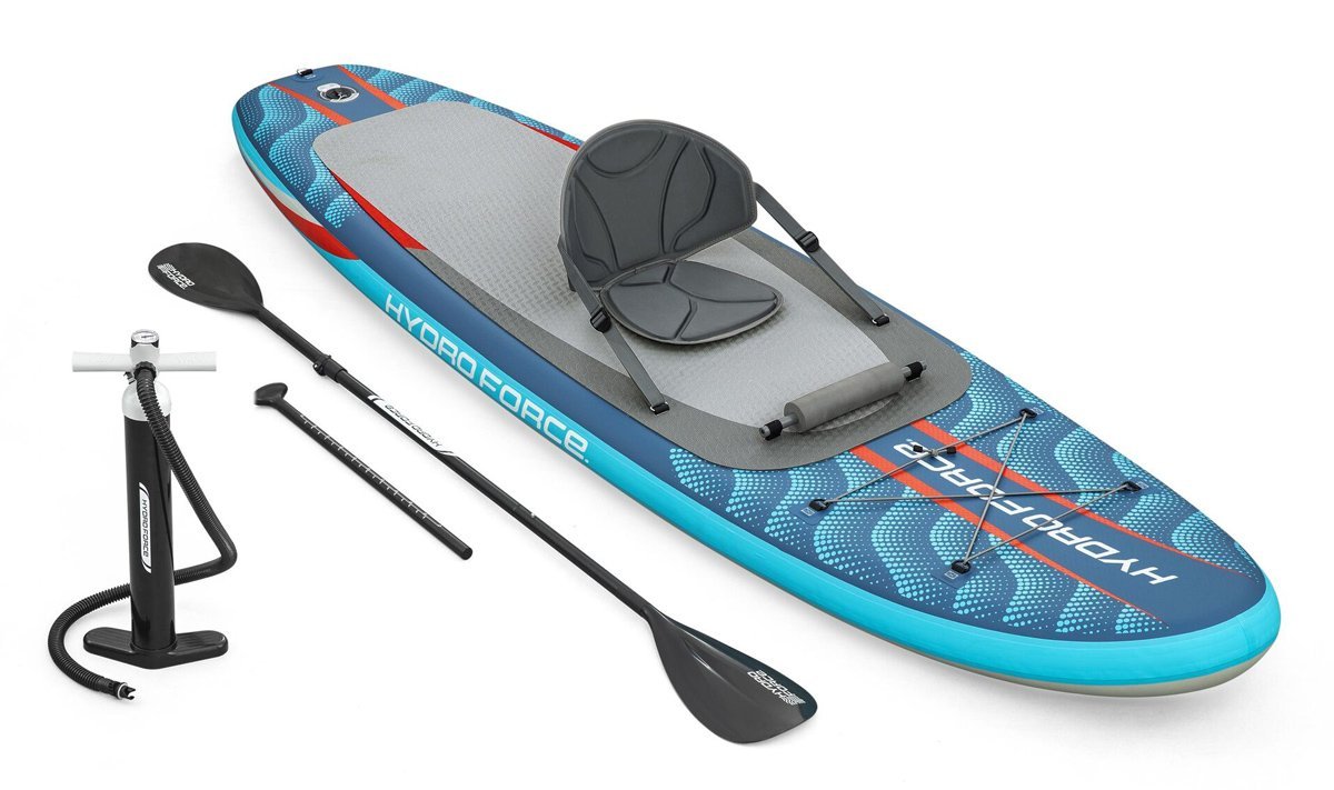 foyskoti sanida SUP/kayak Oceana me apospomeno kathisma, 305x84x15cm, mple SUP 10