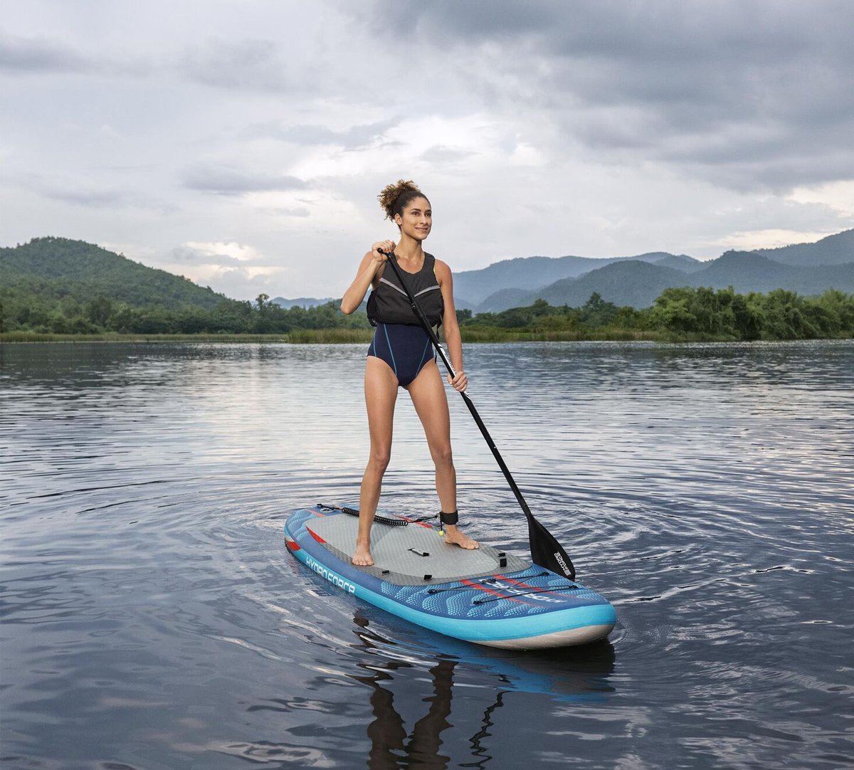 BESTWAY φουσκωτή σανίδα SUP/kayak Oceana με αποσπώμενο κάθισμα, 335x91.5x15cm, μπλε - Image 4
