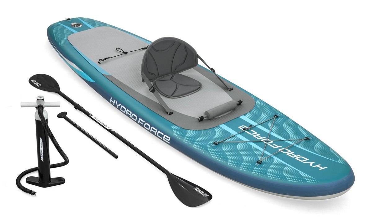 BESTWAY φουσκωτή σανίδα SUP/kayak Oceana με αποσπώμενο κάθισμα, 335x91.5x15cm, μπλε - Image 10