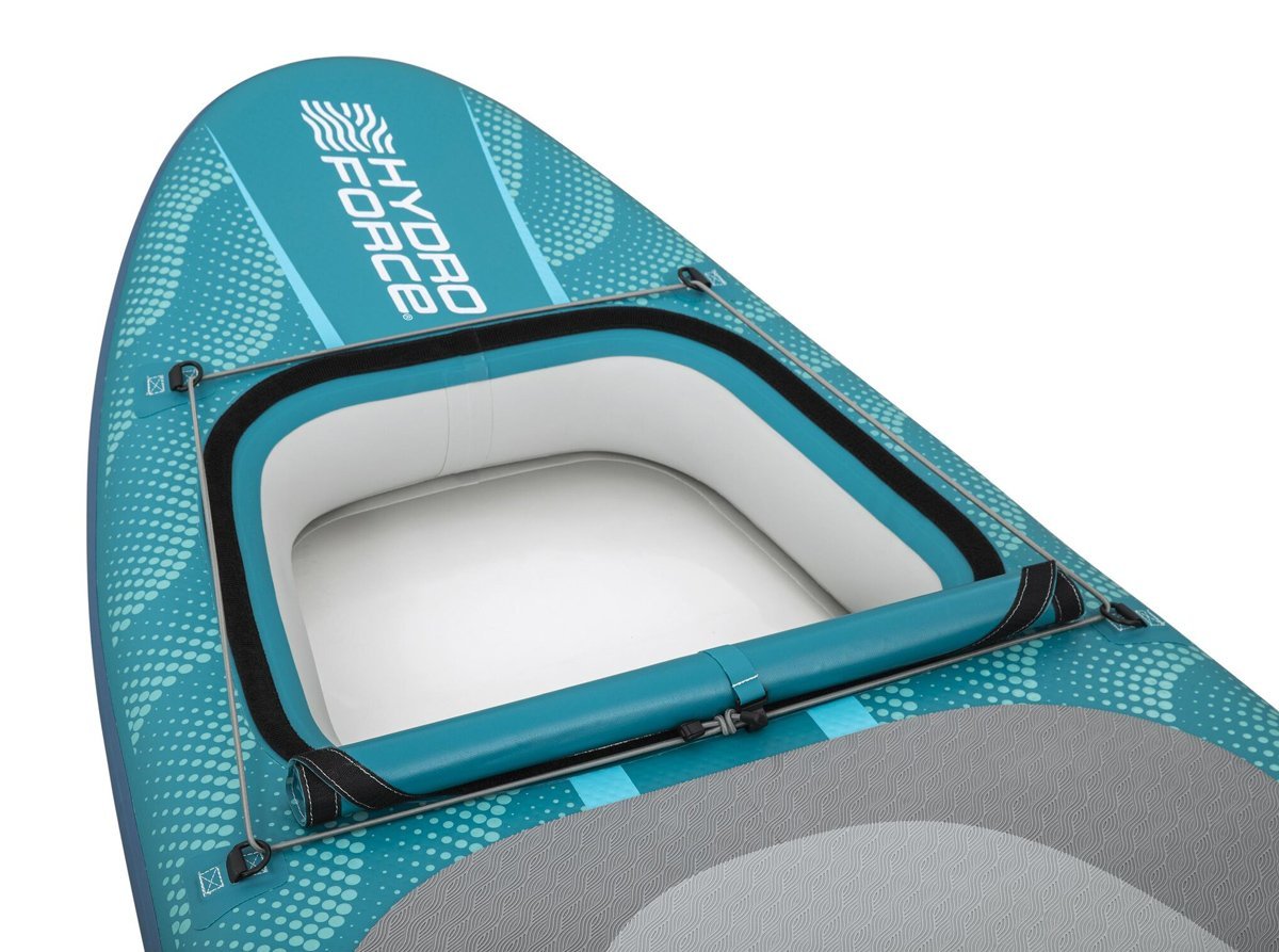 BESTWAY φουσκωτή σανίδα SUP Aqua Drifter View με διάφανο παράθυρο, 335x91.5x15cm, μπλε - Image 10