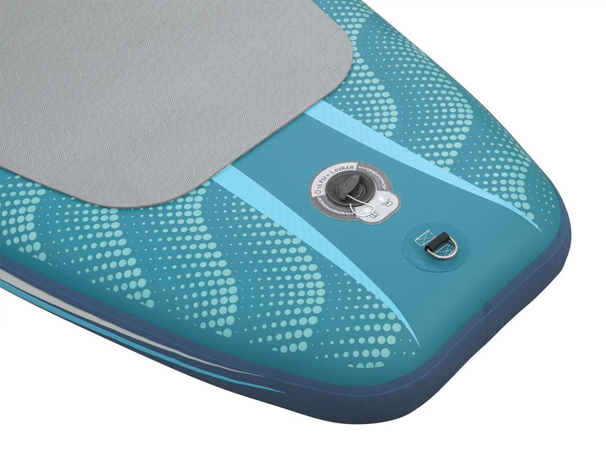 BESTWAY φουσκωτή σανίδα SUP Aqua Drifter View με διάφανο παράθυρο, 335x91.5x15cm, μπλε - Image 14