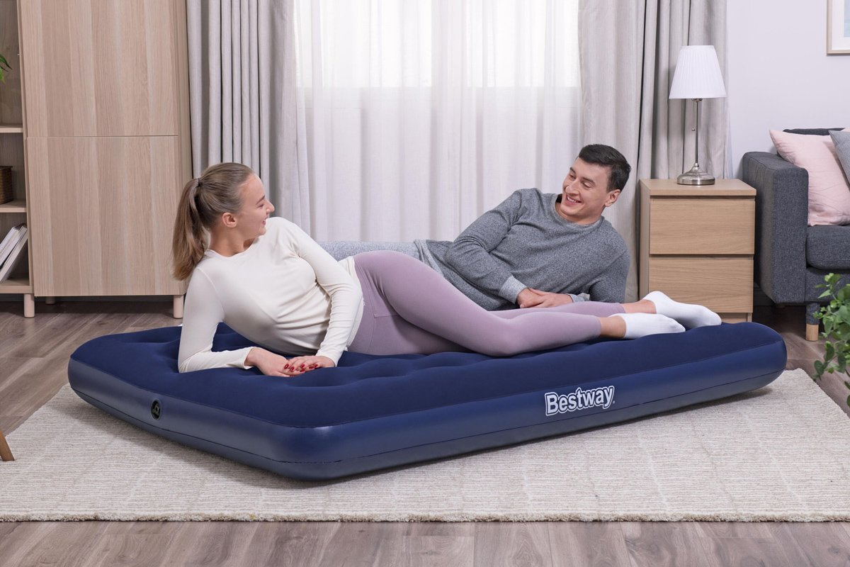 BESTWAY φουσκωτό στρώμα με ηλεκτρική τρόμπα, διπλό, 191x137x22cm, μπλε - Image 3