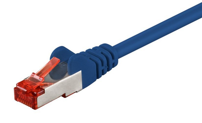 GOOBAY καλώδιο δικτύου , CAT 6 S/FTP, copper, 250MHz, 1m, μπλε