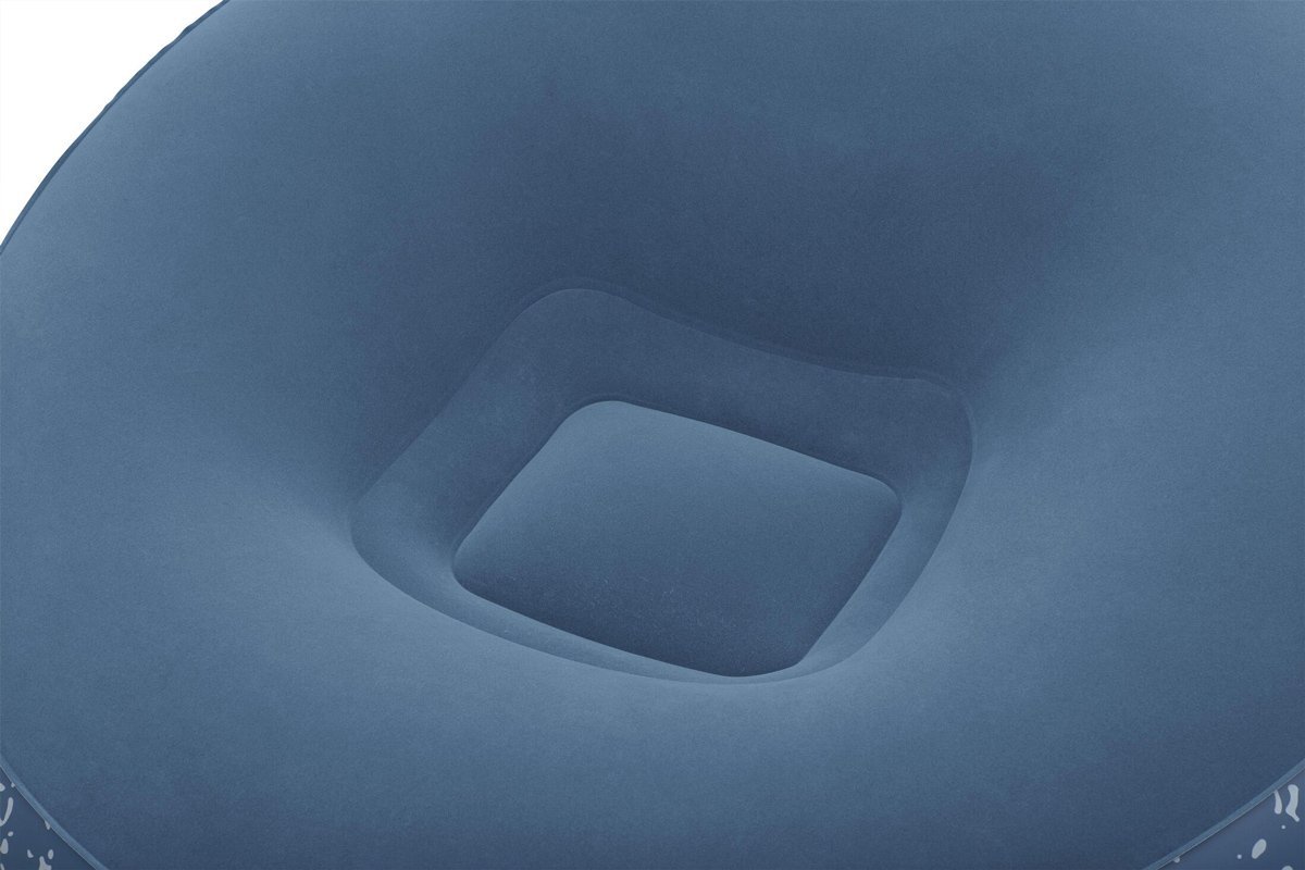 BESTWAY φουσκωτή πουφ πολυθρόνα , 112x112x66cm, μπλε - Image 3