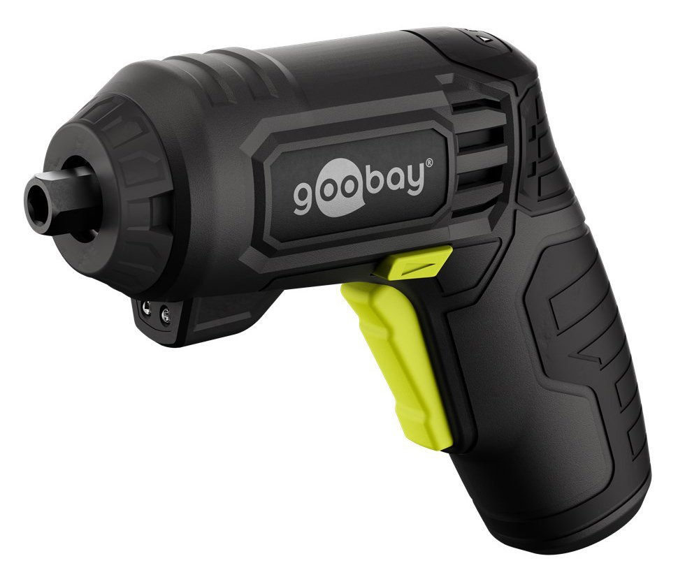 GOOBAY 4 σε 1 κατσαβίδι μπαταρίας με μύτες & εξαρτήματα , LED φακός, 1500mAh