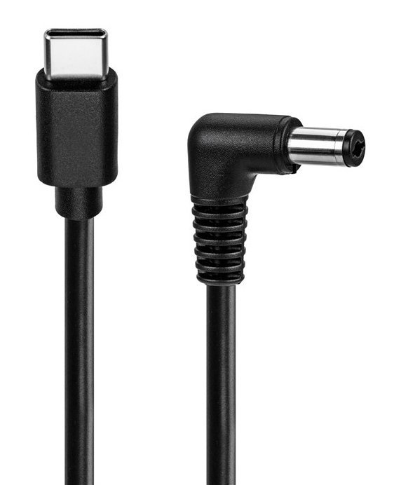 GOOBAY καλώδιο τροφοδοσίας USB-C σε DC , 5.5x2.5mm, 1m, μαύρο