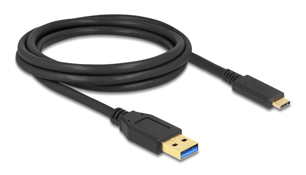 DELOCK καλώδιο USB-C σε USB , 10Gbps, 2m, μαύρο