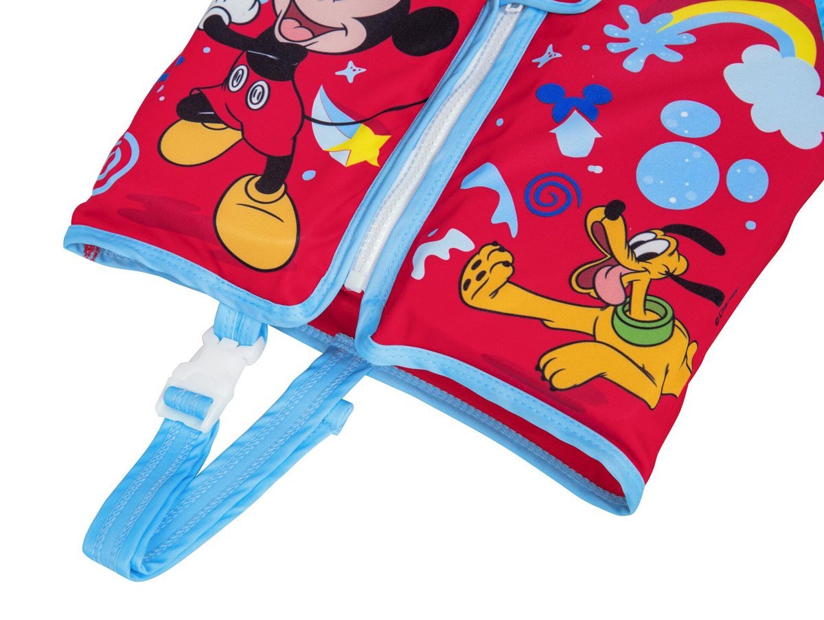 BESTWAY παιδικό γιλέκο κολύμβησης , S/M, 1-3 ετών, 50+UPF, Mickey/κόκκινο - Image 4