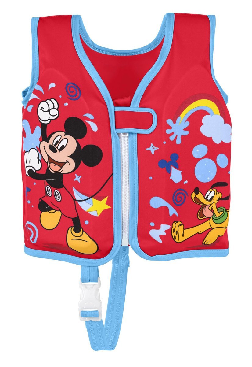 BESTWAY παιδικό γιλέκο κολύμβησης , S/M, 1-3 ετών, 50+UPF, Mickey/κόκκινο