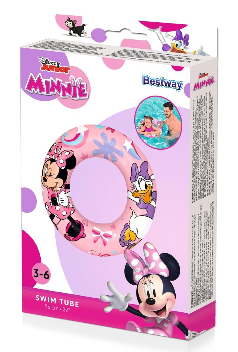 BESTWAY παιδικό σωσίβιο κουλούρα , 56cm, 3-6 ετών, Minnie & Friends - Image 6